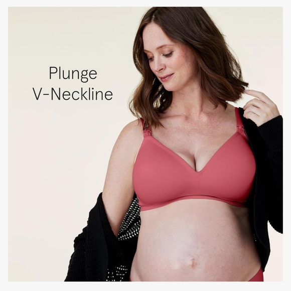 Bravado Designs Plunge Wireless Maternity & Nursing Bra Low-Cut V-Neckline XL - Picture 3 of 6